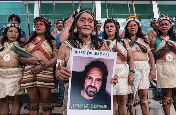 Resistencia Waorani mensaje a Mark Ruffalo