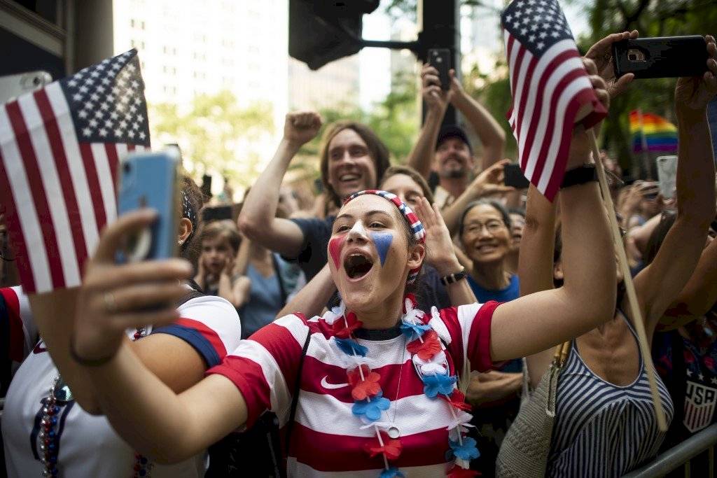 Nueva York recibe a campeonas del munfo del futbol