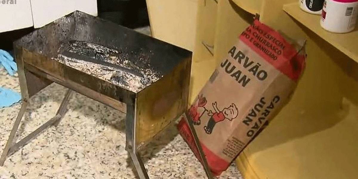 FamÃlia morre após acender churrasqueira no quarto para se esquentar