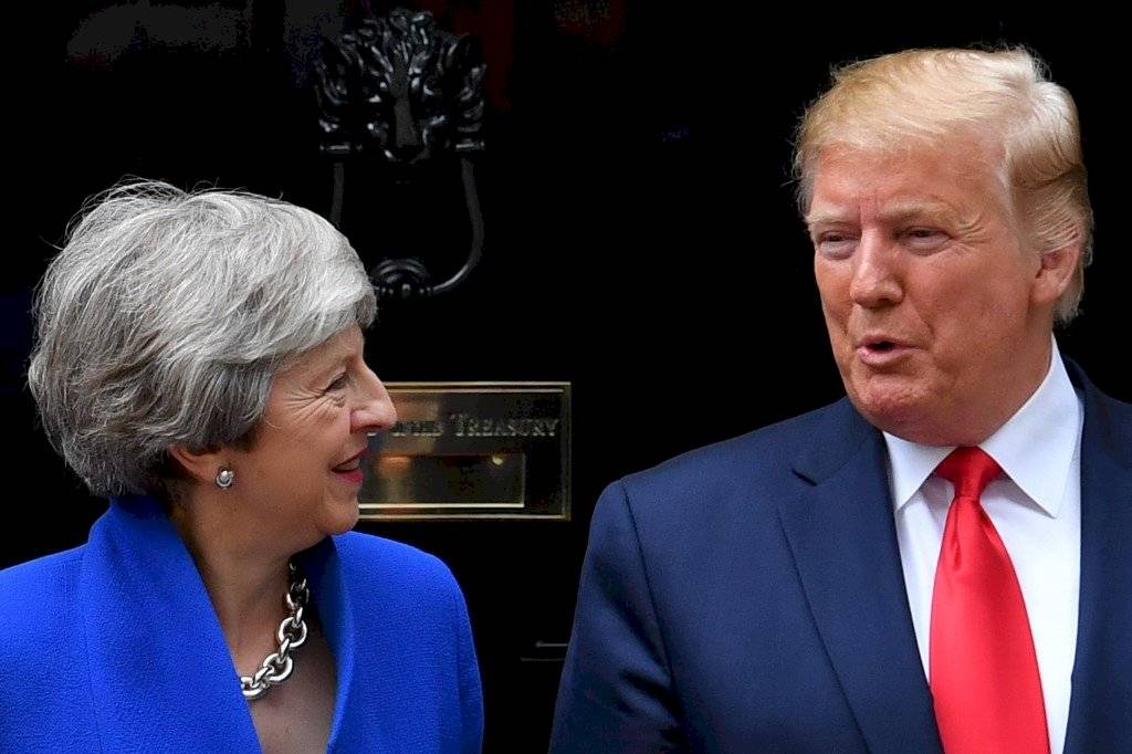 Theresa May y Donald Trump