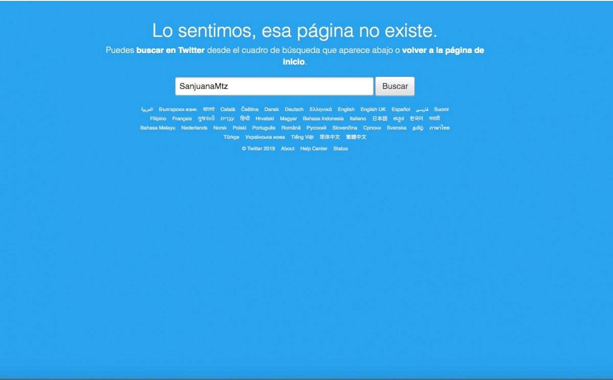 Twitter Sanjuana Martínez