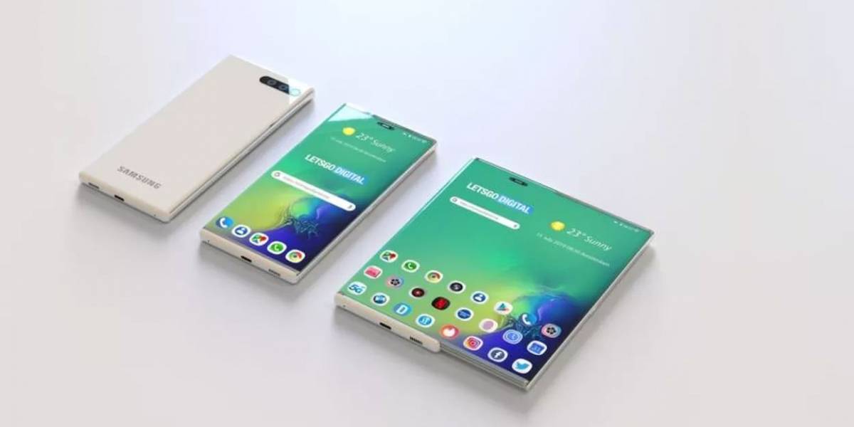 Como si no fuera suficiente: Samsung patenta smartphone de pantalla retráctil