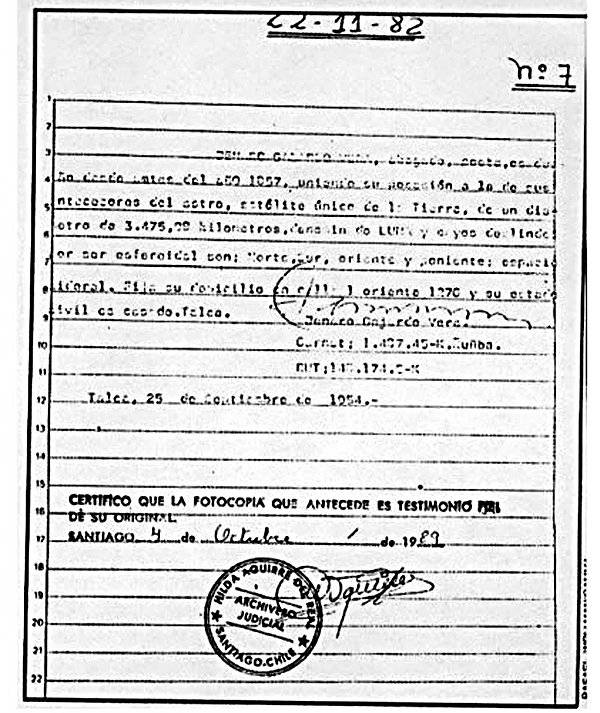 escritura Jenaro Gajardo