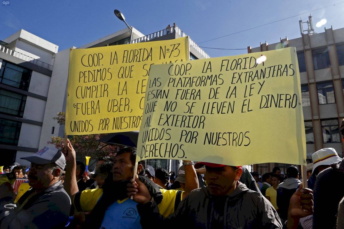 Movilización de taxistas