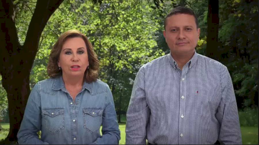 Sandra Torres y Carlos Raúl Morales