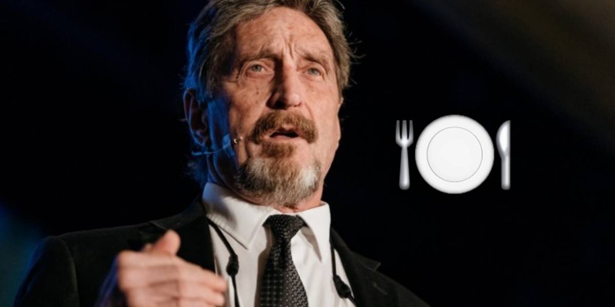 John McAfee dijo que se comerá su propio pene si el Bitcoin no logra los números deseados