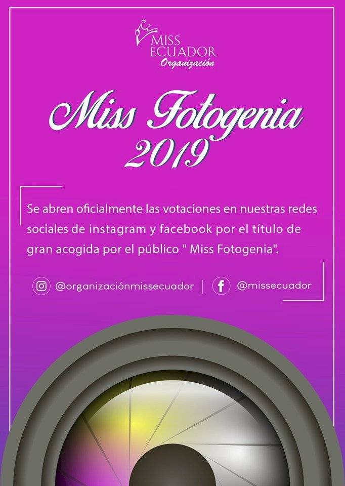Flyer Votación Miss Fotogenia 2019