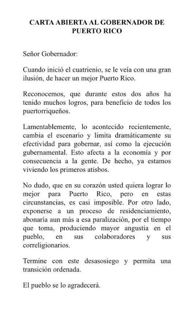 Carta a Rosselló