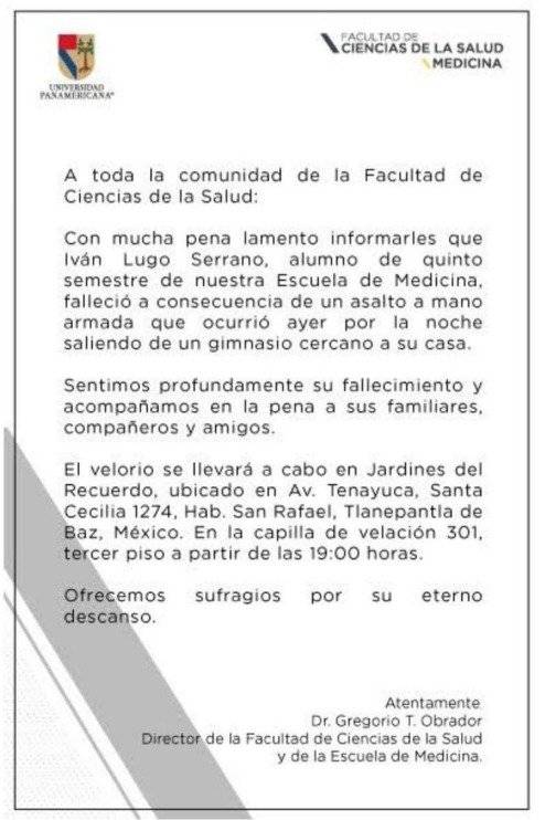 Estudiante asesinado Edomex