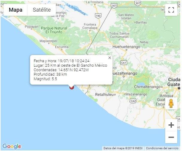 sismo del 18 de julio