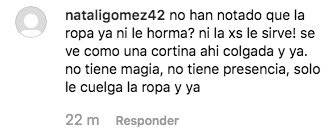 Captura de pantalla // Comentario Instagram
