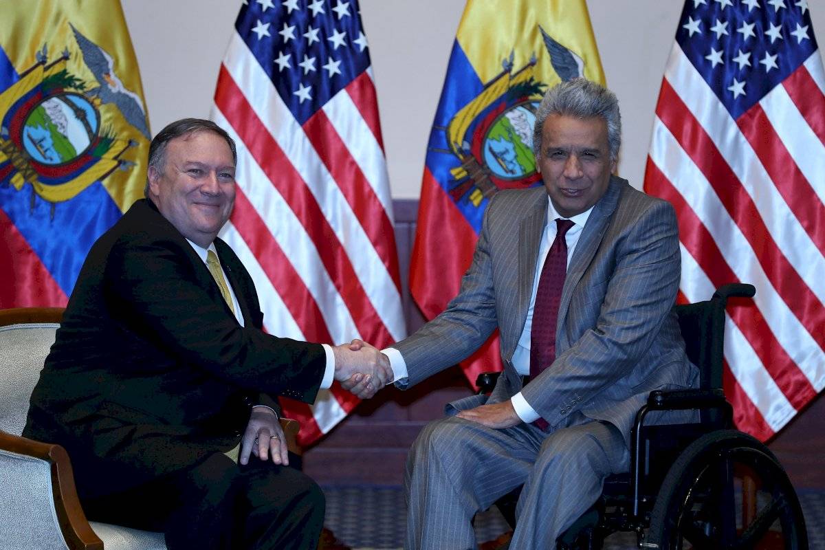 Lenín Moreno recibió al secretario de Estado de Estados Unidos, Mike Pompeo