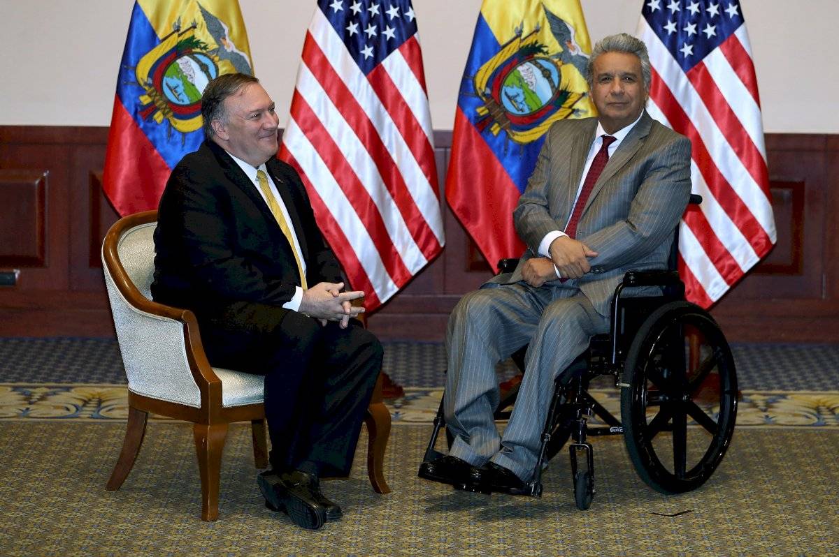 Lenín Moreno recibió al secretario de Estado de Estados Unidos, Mike Pompeo