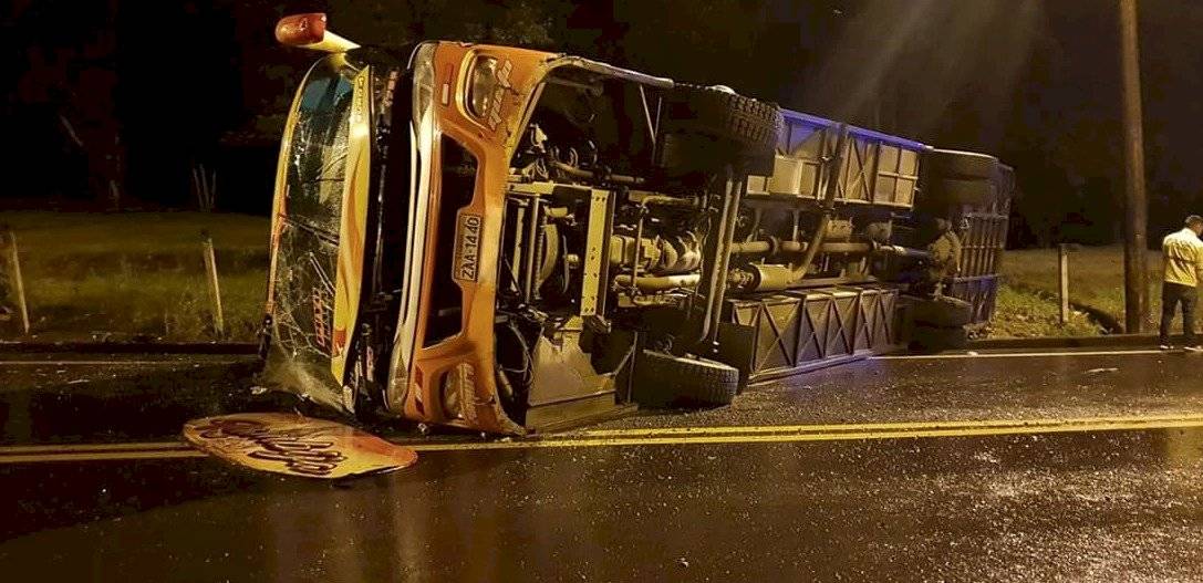 Accidente de tránsito en la vía Macas-Sucúa