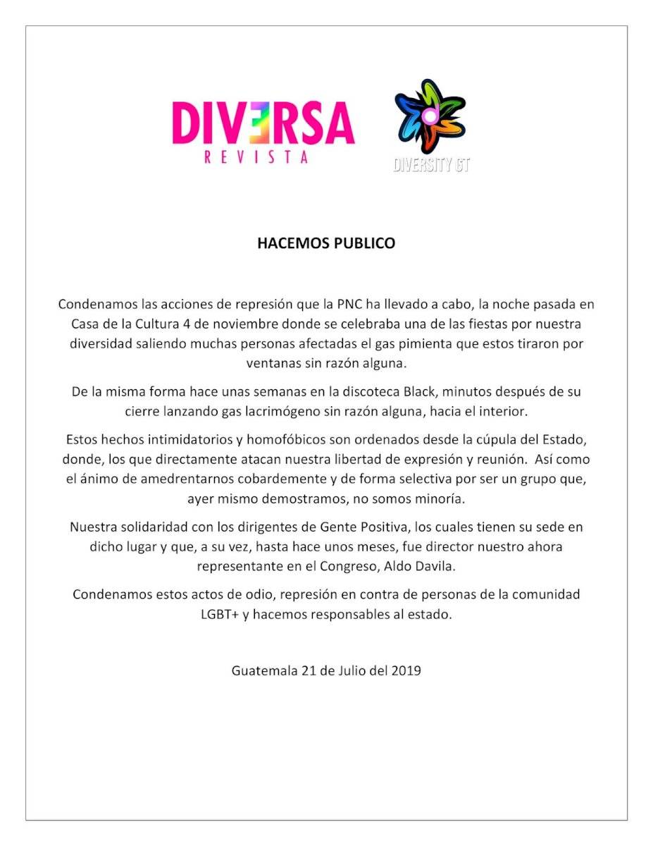 Denuncia por intimidación