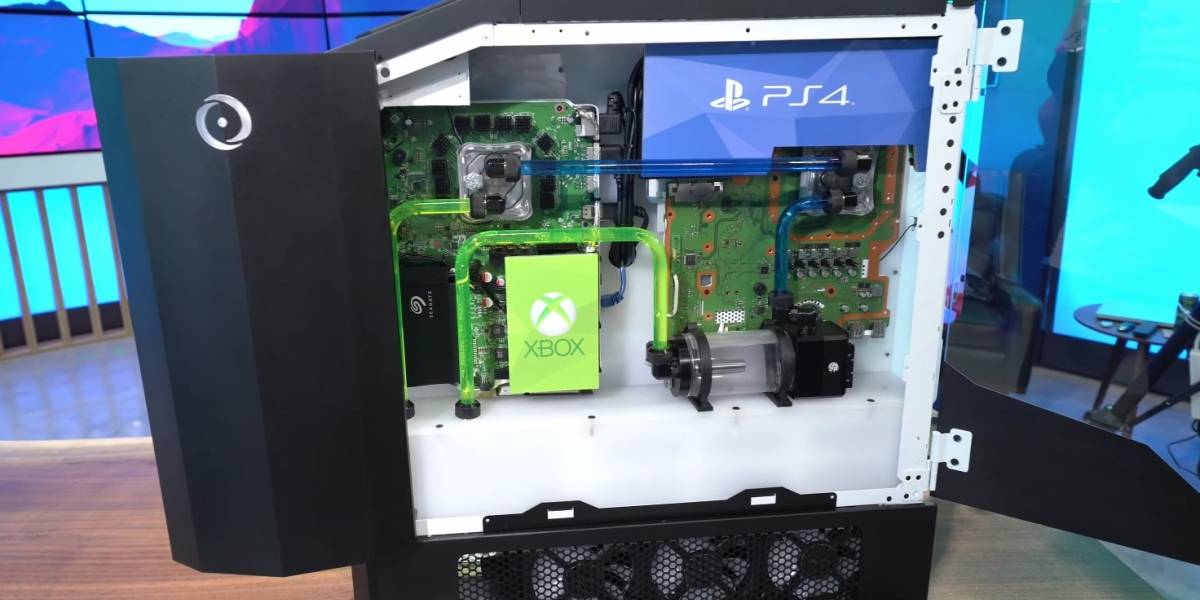 Combinan PC gamer con las tres consolas de la actual generación y es un monstruo