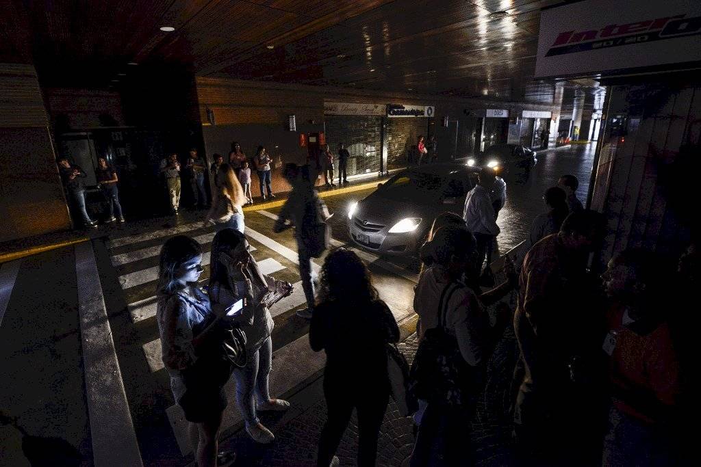 Apagón en Caracas, Venezuela