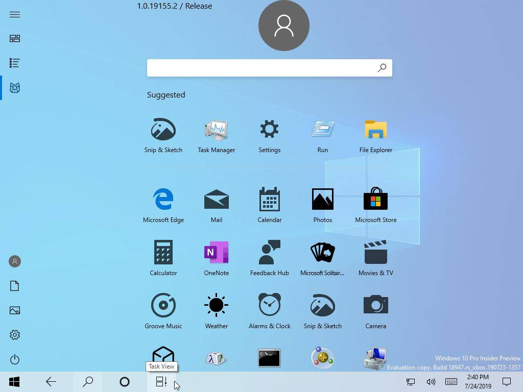 Microsoft lanzó por accidente una versión de Windows con un nuevo menú Inicio Microsoft lanzó por accidente una versión de Windows con un nuevo menú Inicio