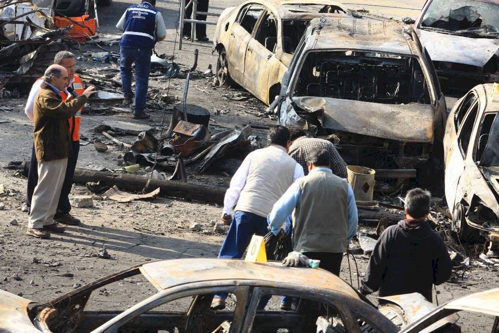 Escena de donde cayó el avión de Juan Camilo Mouriño