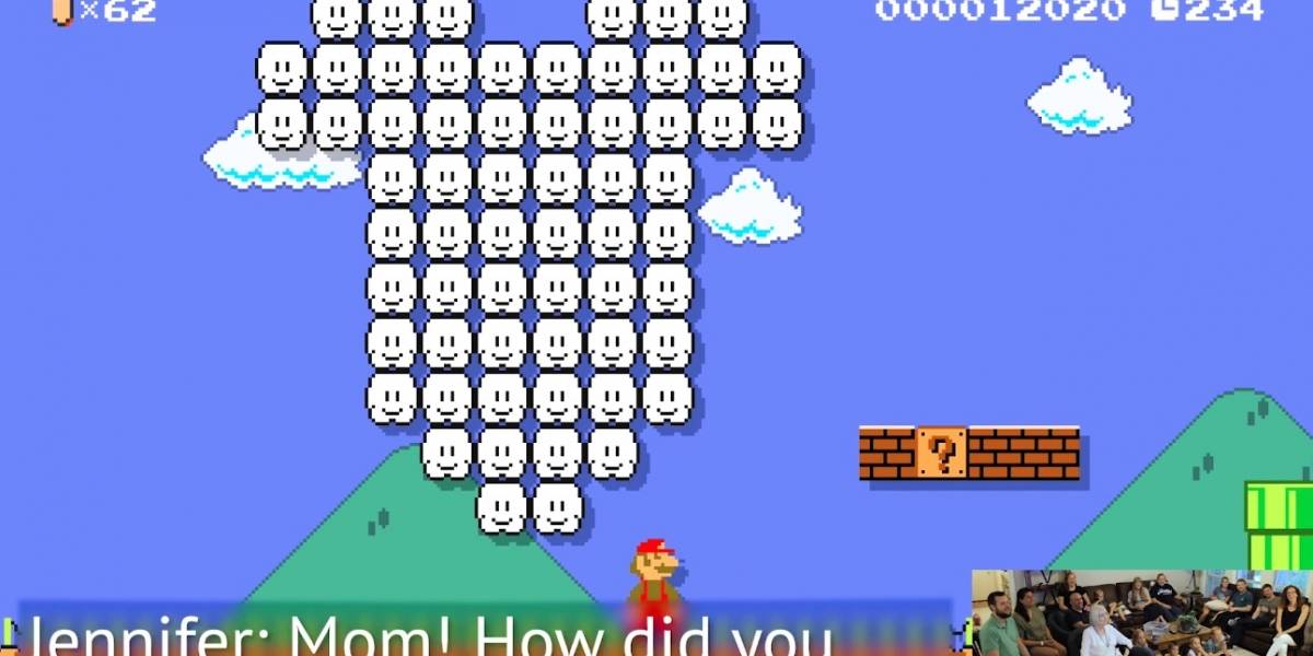 Video: Le revelaron el sexo de su bebé a su familia usando Super Mario Maker 2