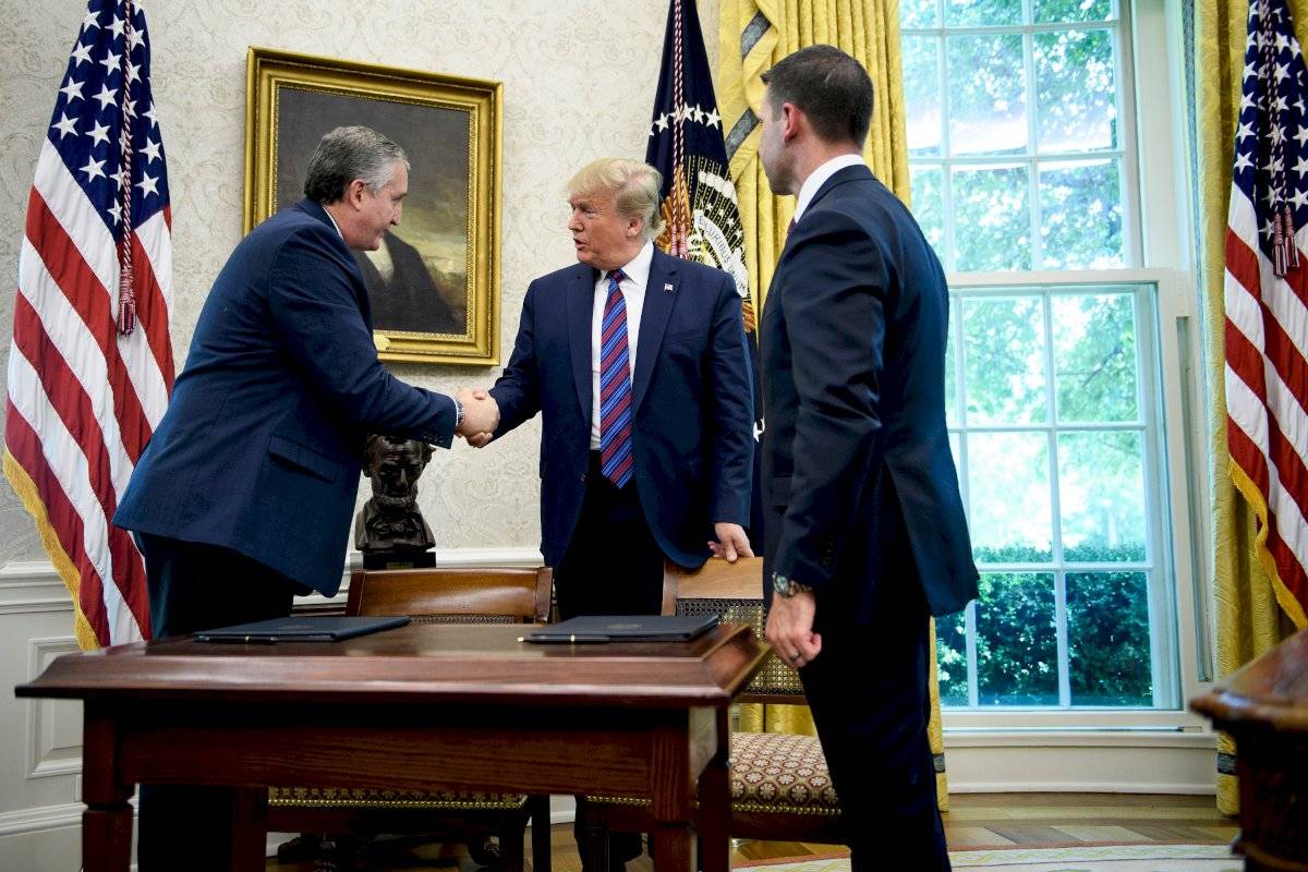 Donald Trump y Enrique Degenhart