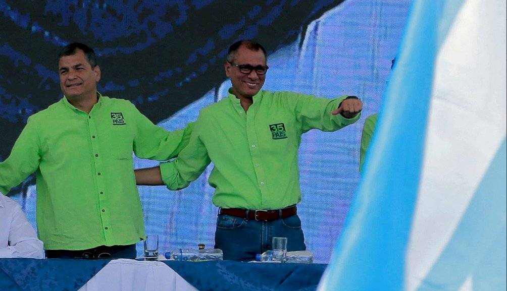 Rafael Correa y Jorge Glas