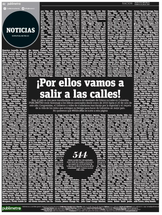 Líderes sociales