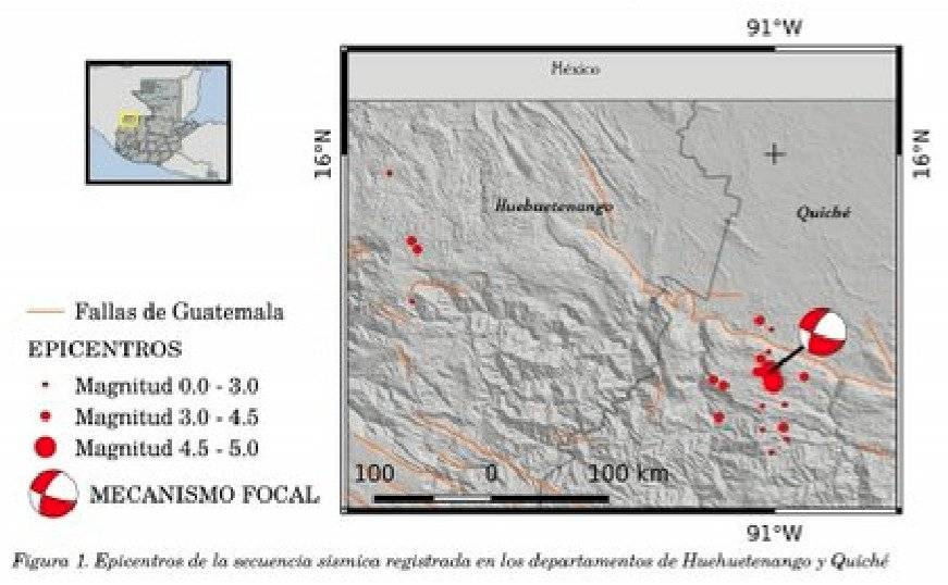 sismos en Quiché y Huehuetenango