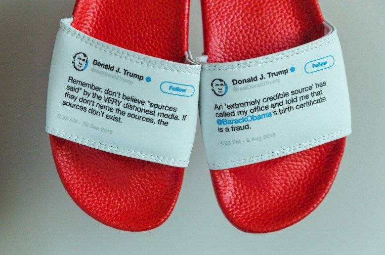 Donald Trump sandalias