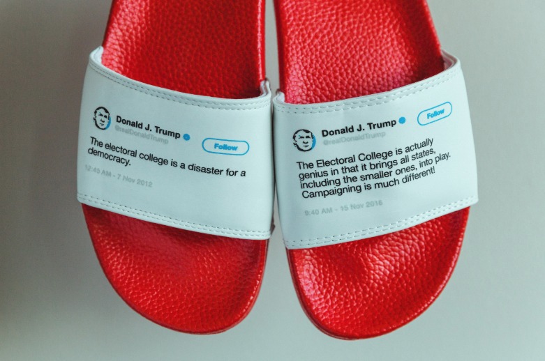 Donald Trump sandalias