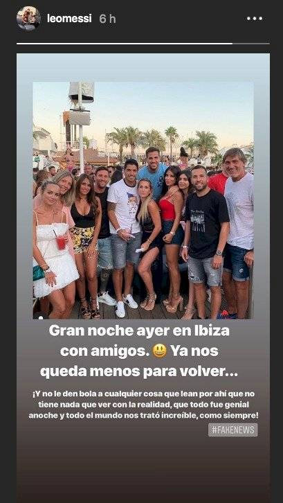 Messi habla noche discoteca Ibiza