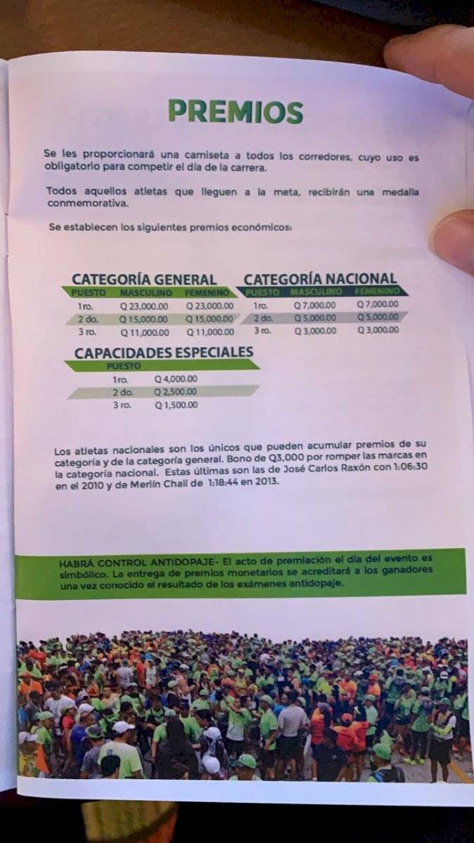 Premios de la carrera