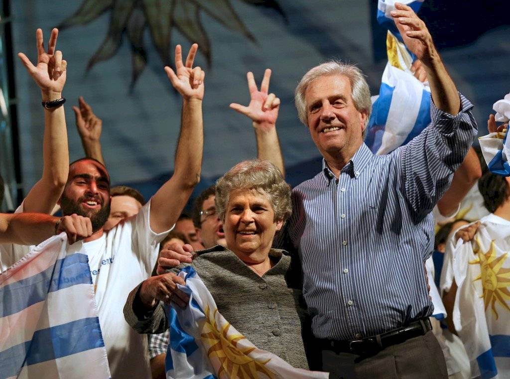 Tabaré Vázquez y María Auxiliadora Delgado