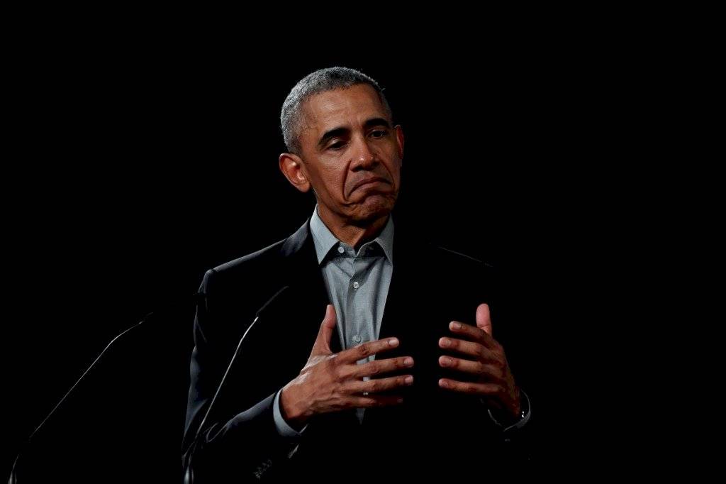 Barack Obama dando un discurso