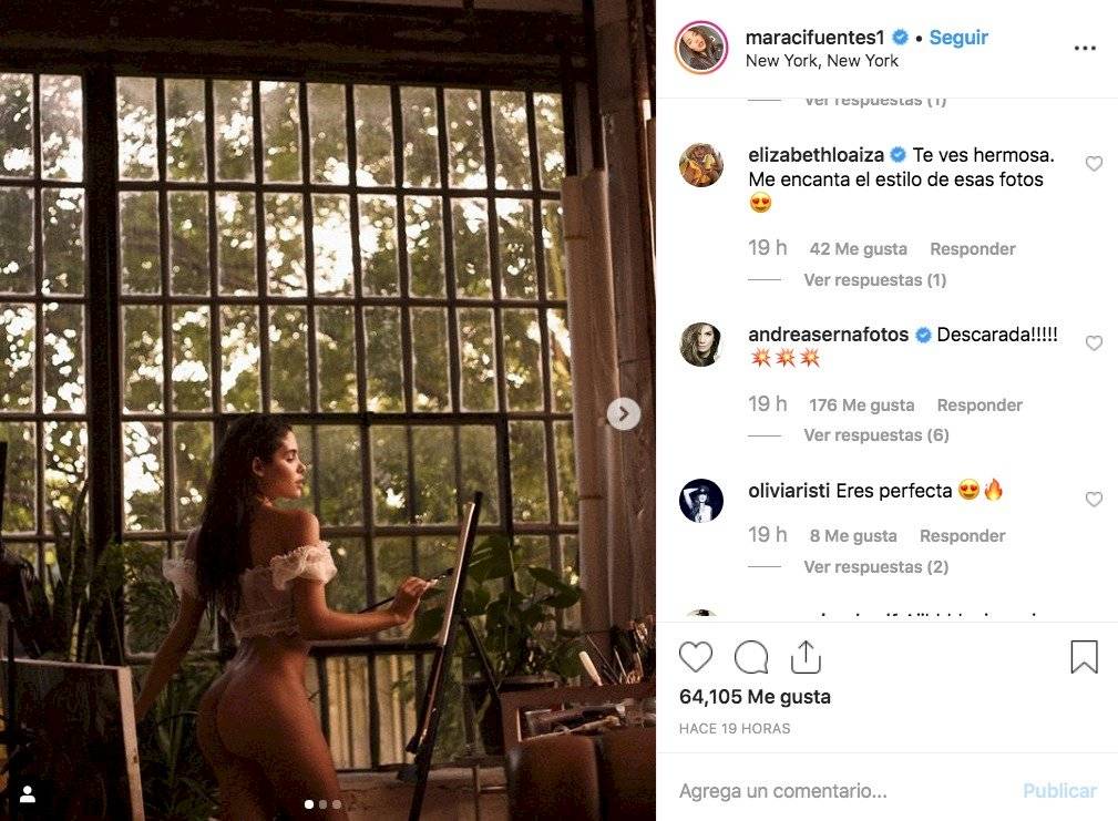Captura de pantalla Instagram Mara
