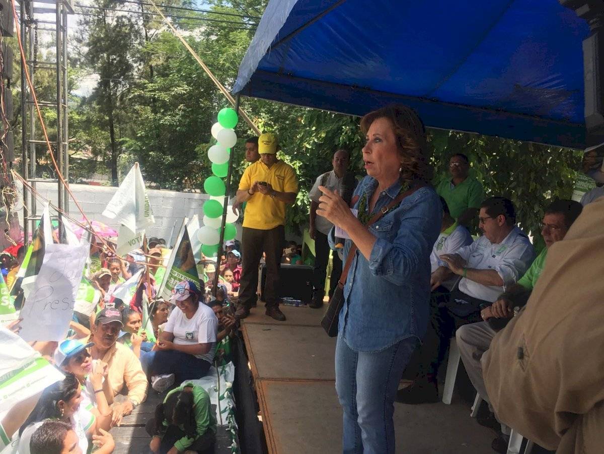 candidata Sandra Torres realiza gira en Jutiapa