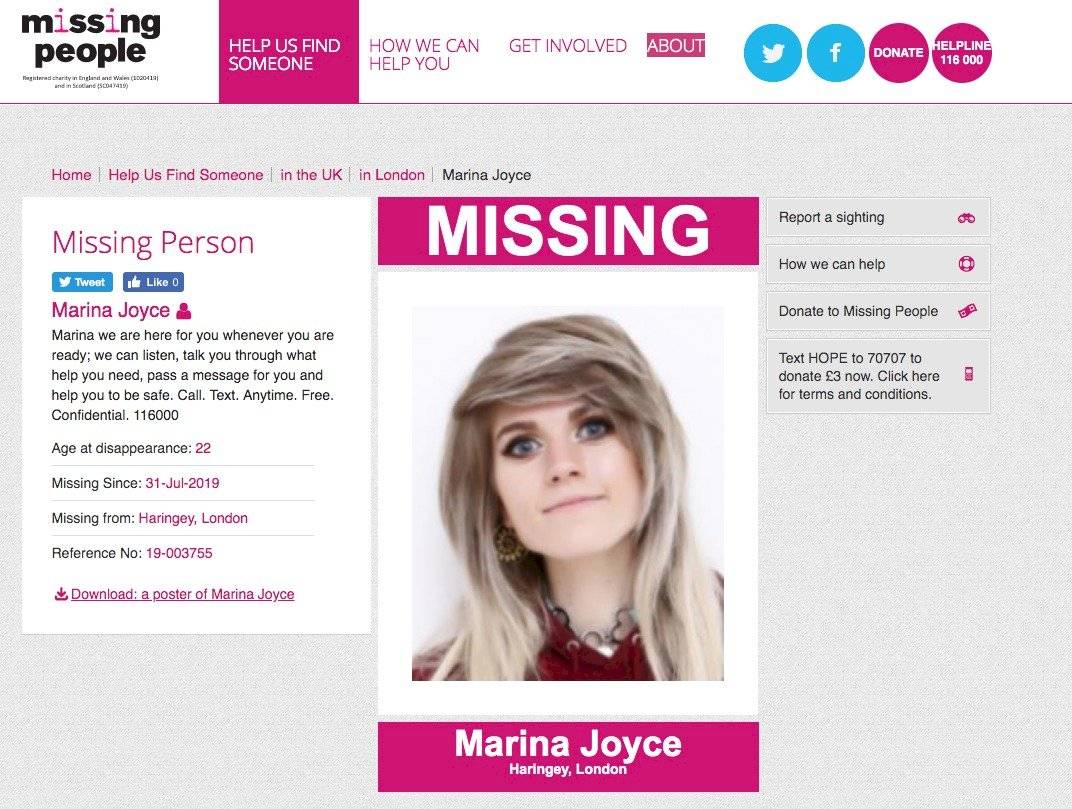 marina joyce desaparecida