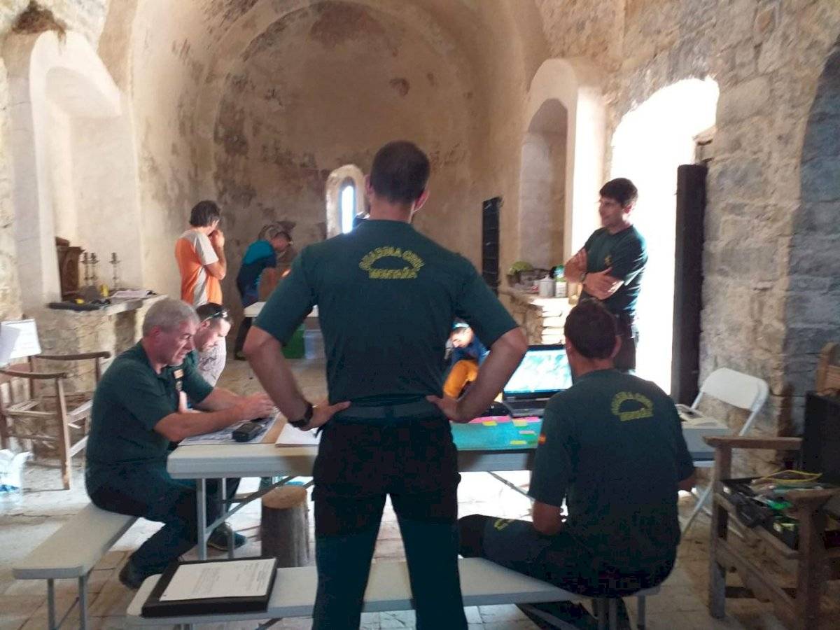 Operativo de rescate por parte de la Guardia Civil