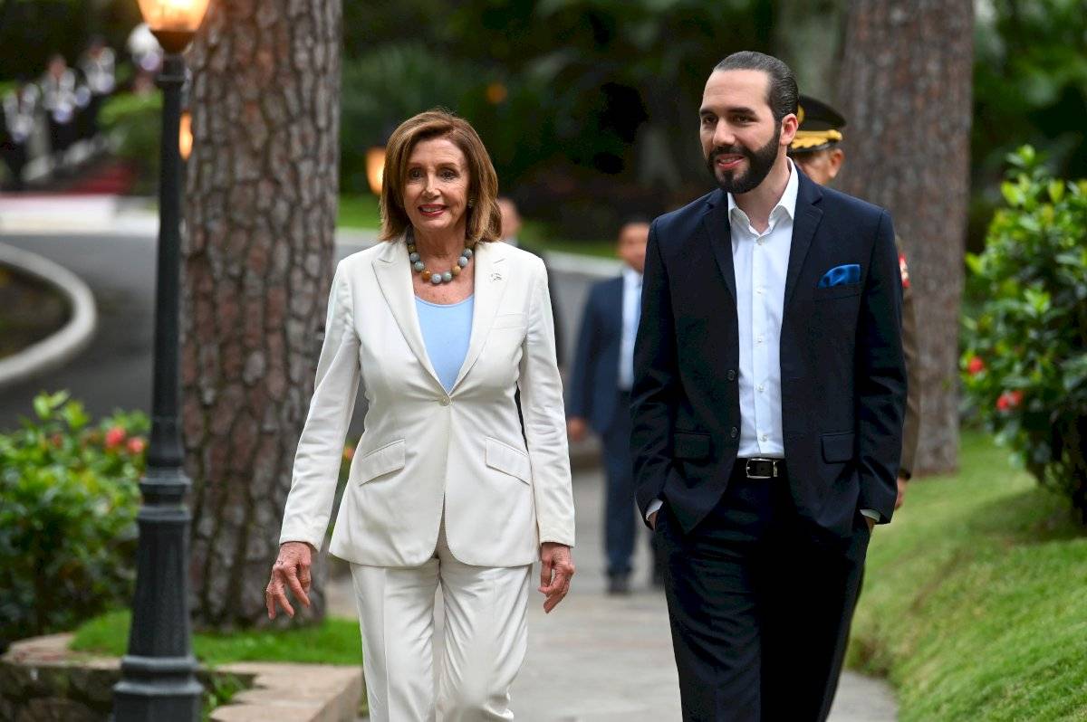 Nancy Pelosi y Nayib Bukele