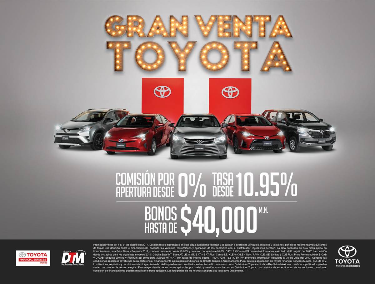 ¡Gran Venta Toyota! Tu mejor oportunidad para estrenar en el verano ...