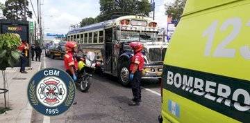 piloto de bus atacado en calzada Roosevelt