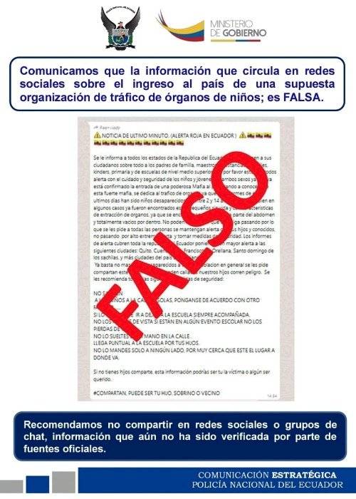 Comunicación de la Policía del Ecuador