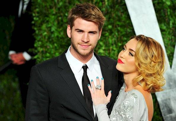 Liam Hemsworth y la cantante Miley Cyrus