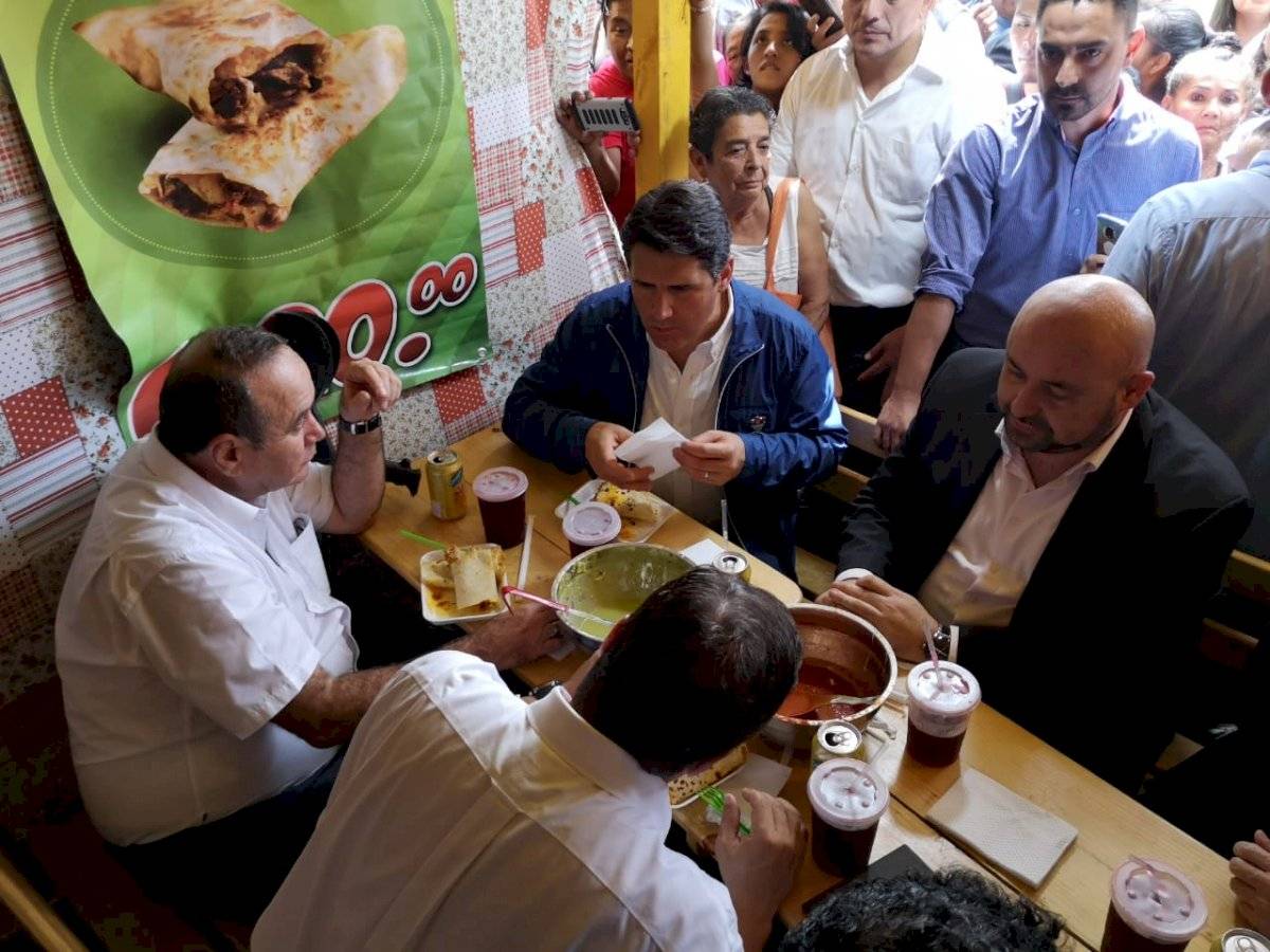 Alejandro Giammattei y Ricardo Quiñónez