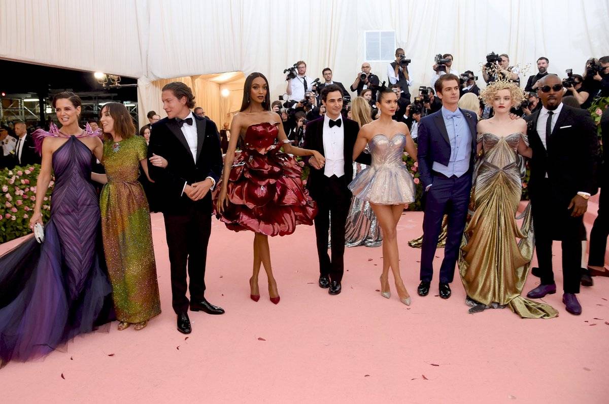 Katie Holmes y Jamie Foxx en la Gala del Met