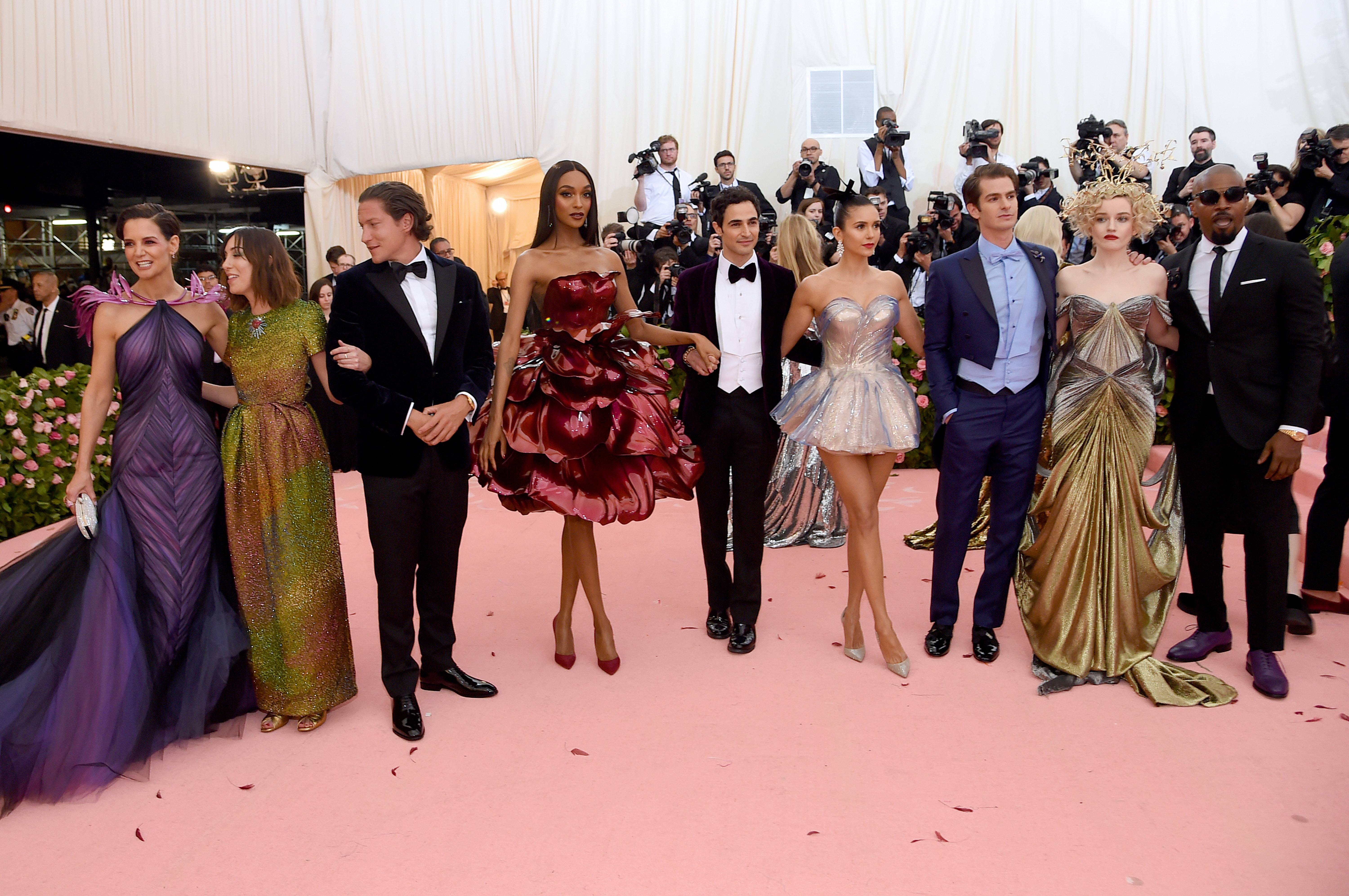 Katie Holmes y Jamie Foxx en la Gala del Met
