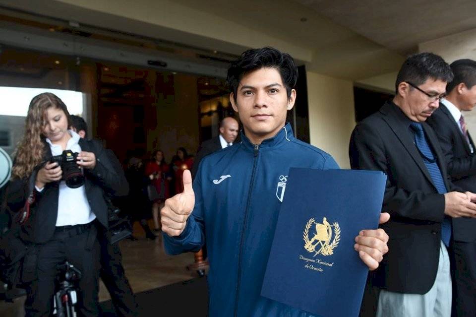 Jorge Vega en el homenaje que recibió