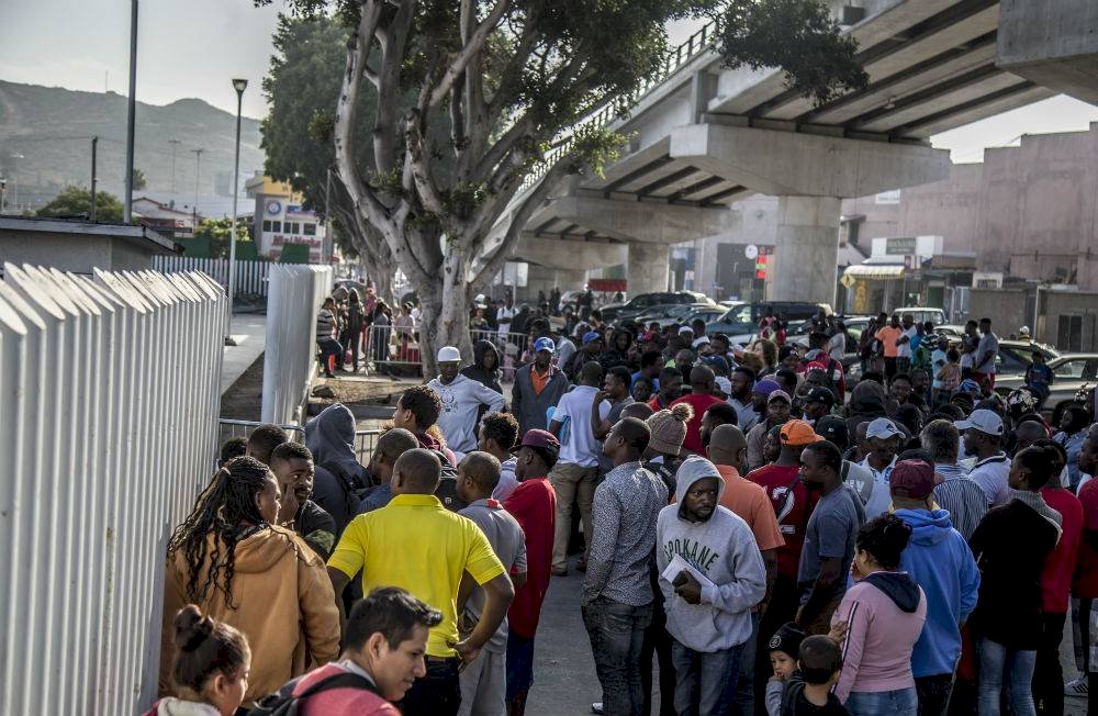 Migrantes en la frontera norte de México