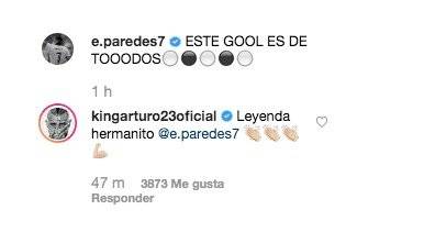Vidal felicitó a Paredes