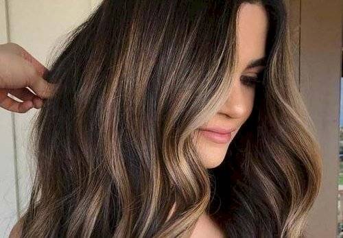 Reflejos en tonos rubios para cabello castaño